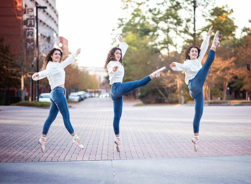 Maria Snider Photography features a ballet session for a unique senior session in Houston.