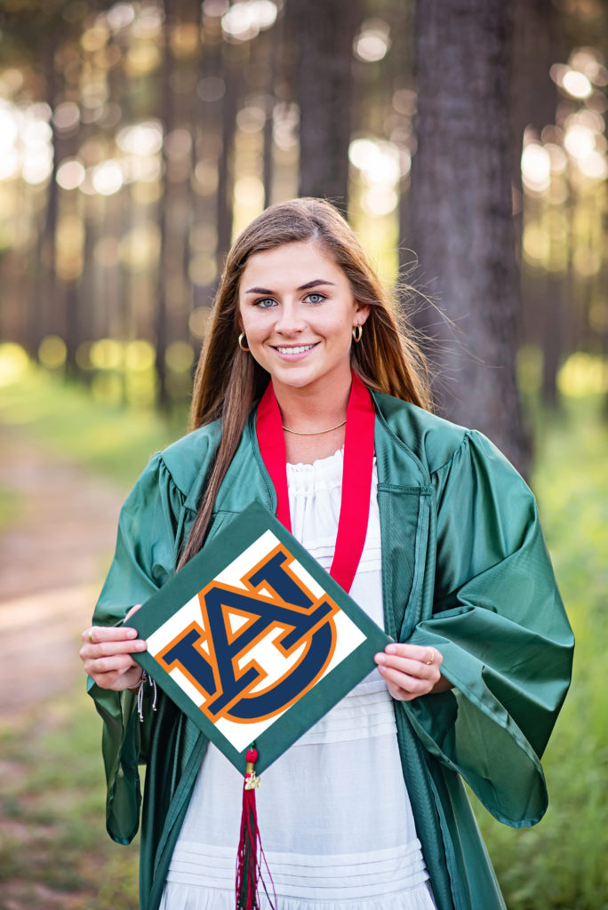 Cap and gown photo session featured by natural light photographer, Maria Snider