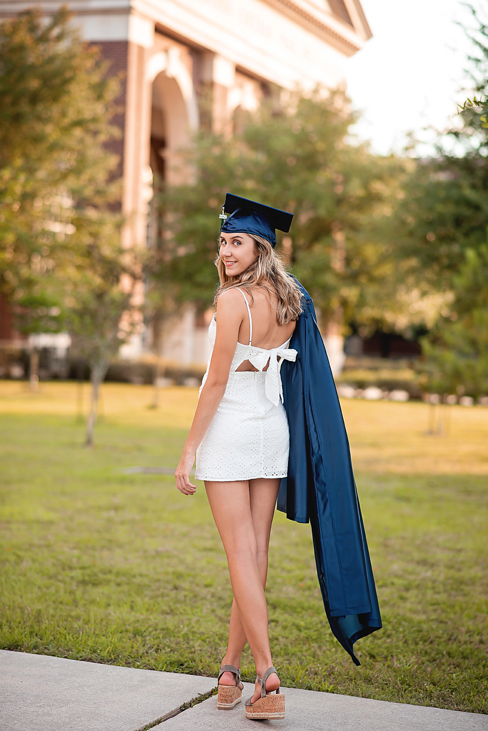 Senior portraits in The Woodlands