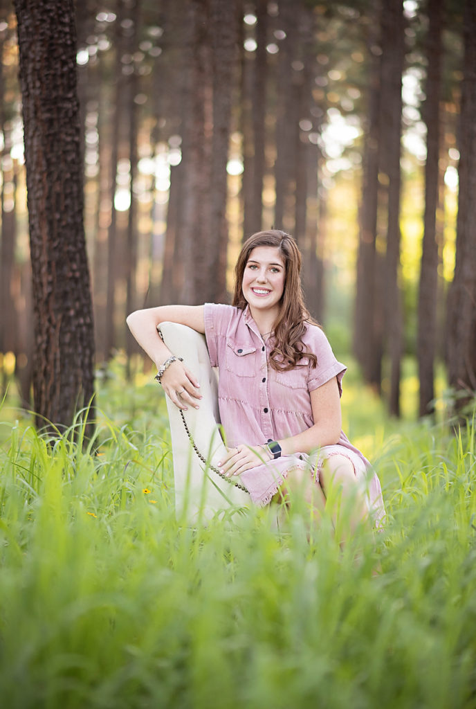 Senior girl in The Woodlands