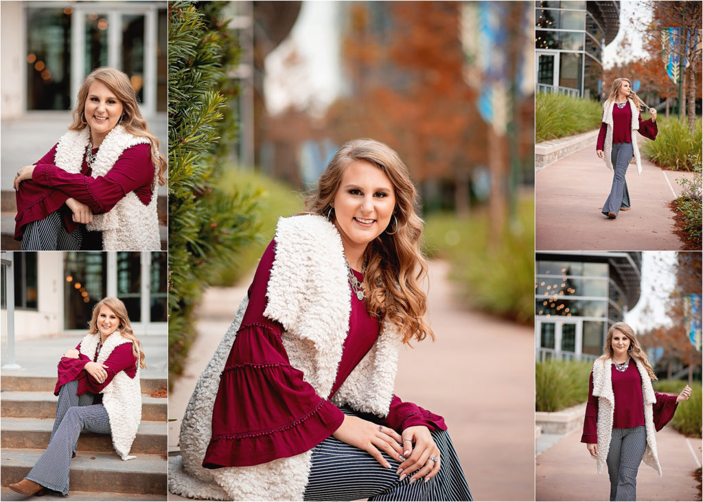 Senior session in The Woodlands