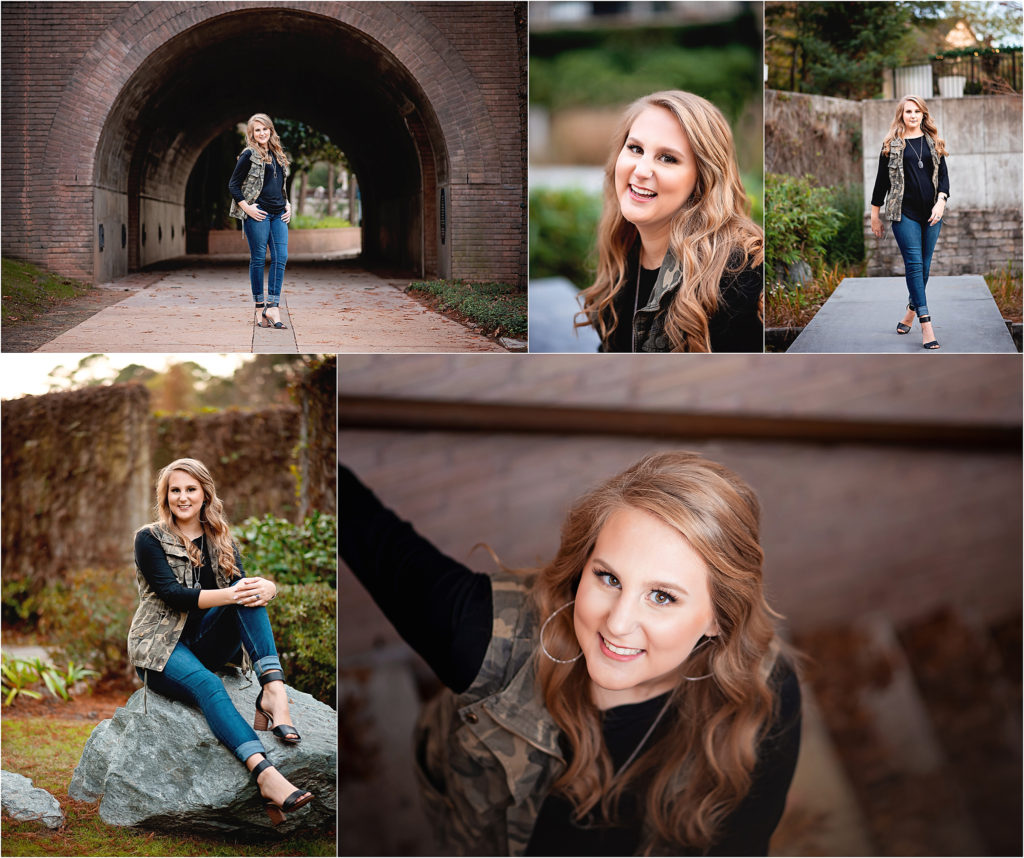 senior session golden light