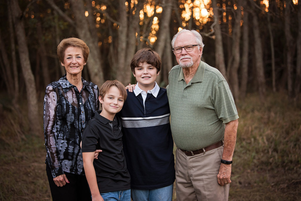 grandparents session with grandkids