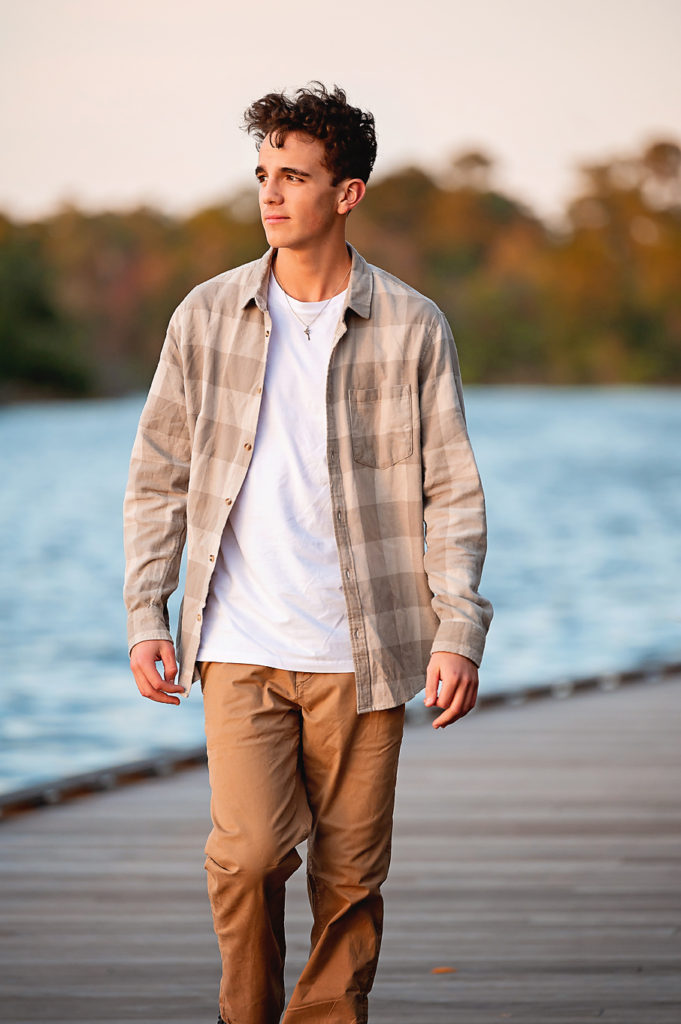 senior session by the water