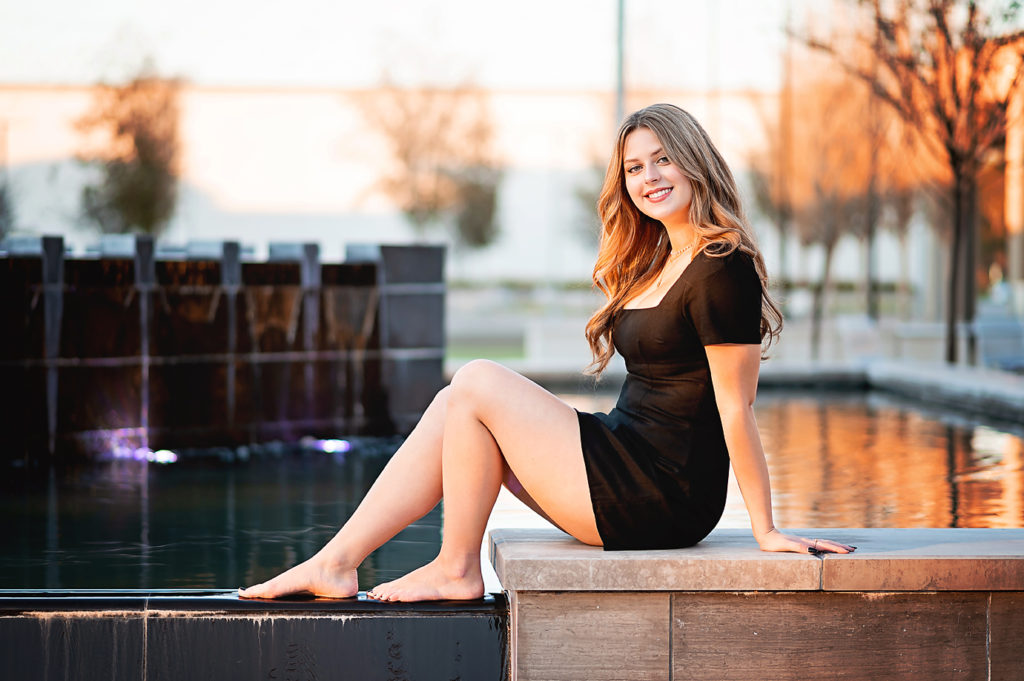 golden hour senior photography Houston