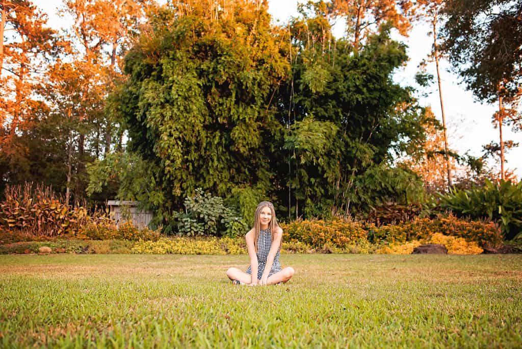 fall senior session in Houston