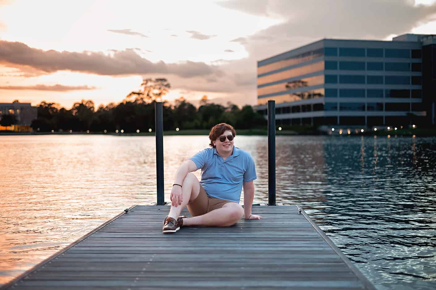 sunset senior photo