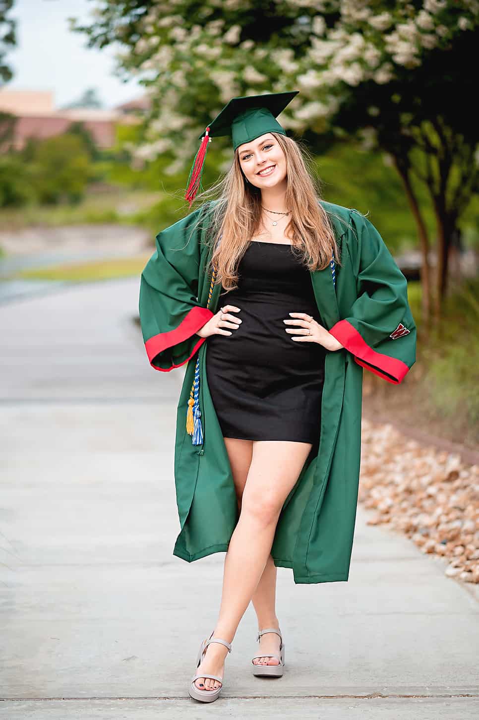 look good in cap and gown photos