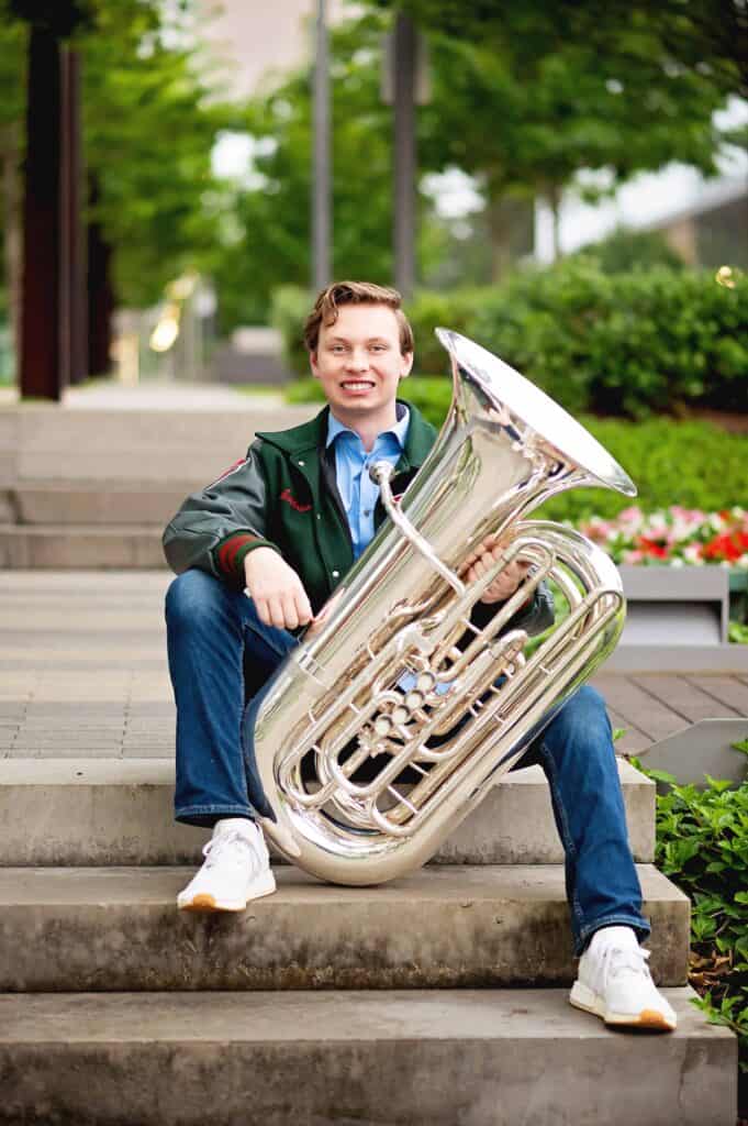 senior band session The Woodlands High School