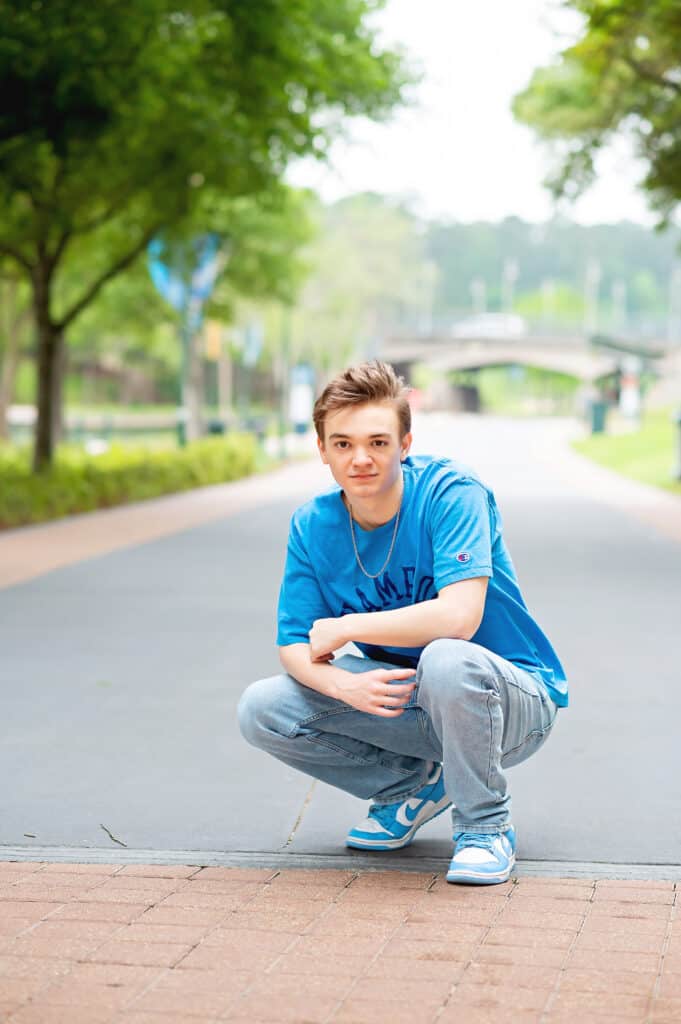 Cool sneakers, not your everyday senior photos 