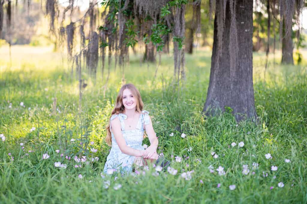 Senior session for girls in the spring.