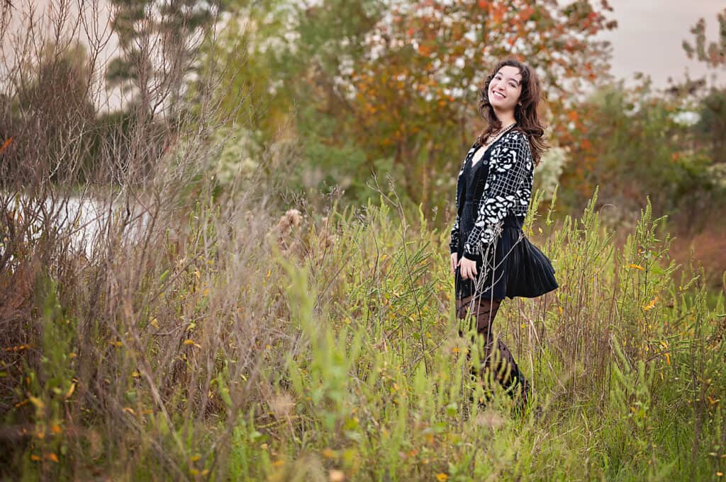 fun, windy senior session