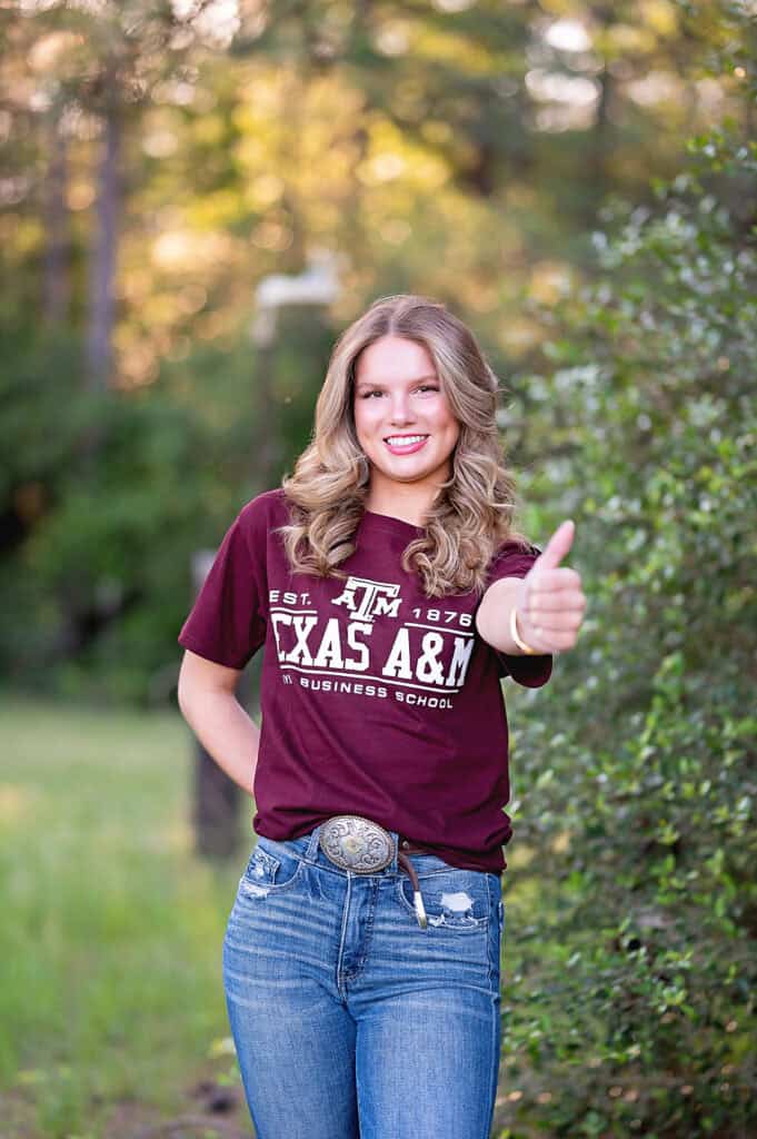 Aggie bound senior session